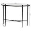 Console en marbre Baxton Studio Mendez - Table d'appoint rustique moderne