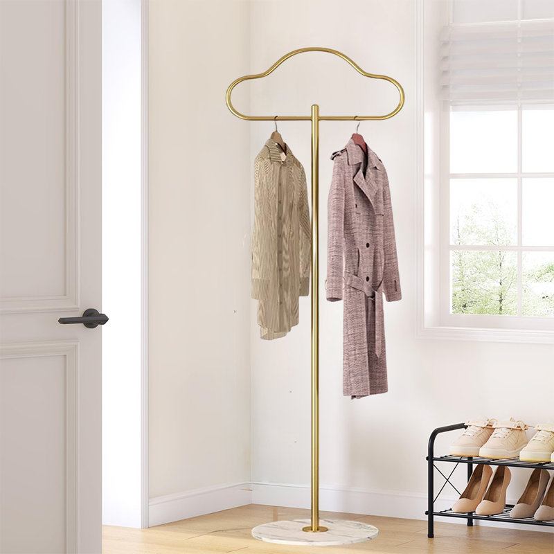 Coat Rack Freestanding With Marble Base