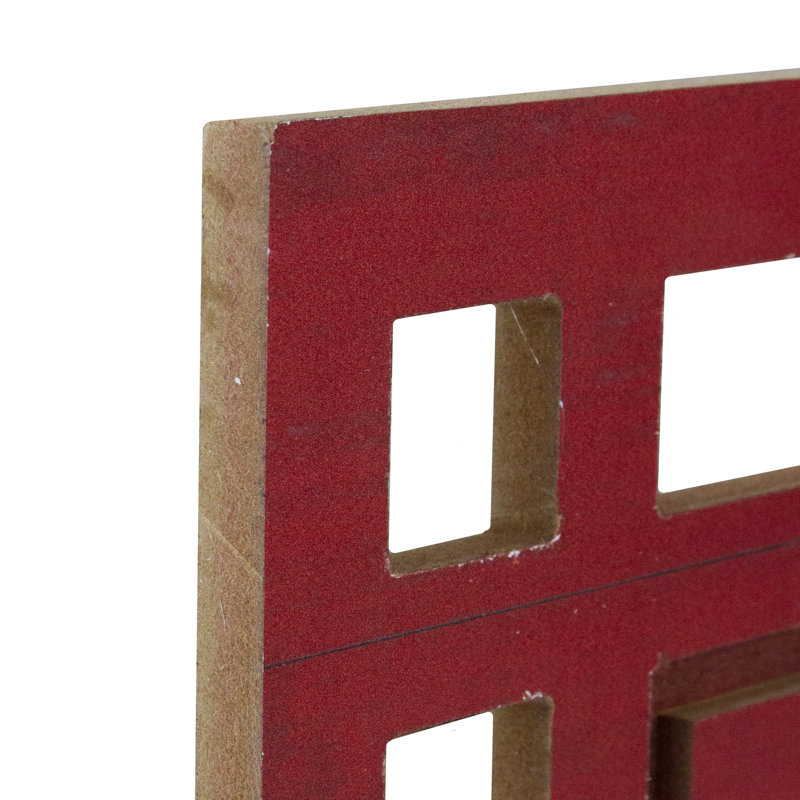 Enseigne murale 24 "rouge et blanche Merry Christmas