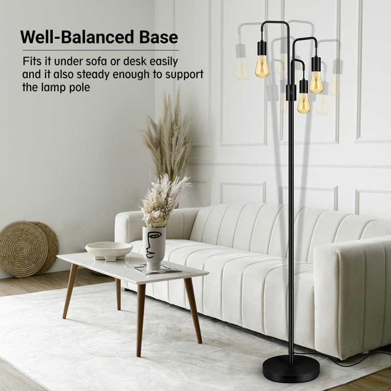 Lampe sur pied industrielle