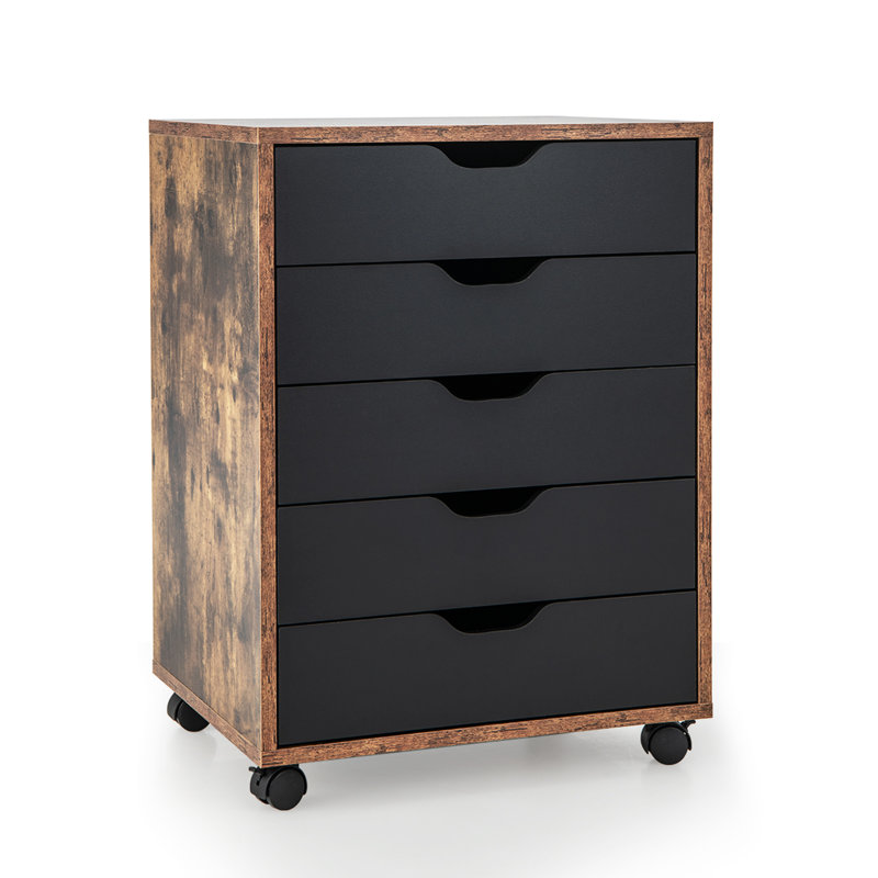 Verbrande 5 Drawer Chest