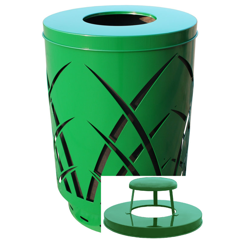 Poubelle 40 gallons Covington, Vert