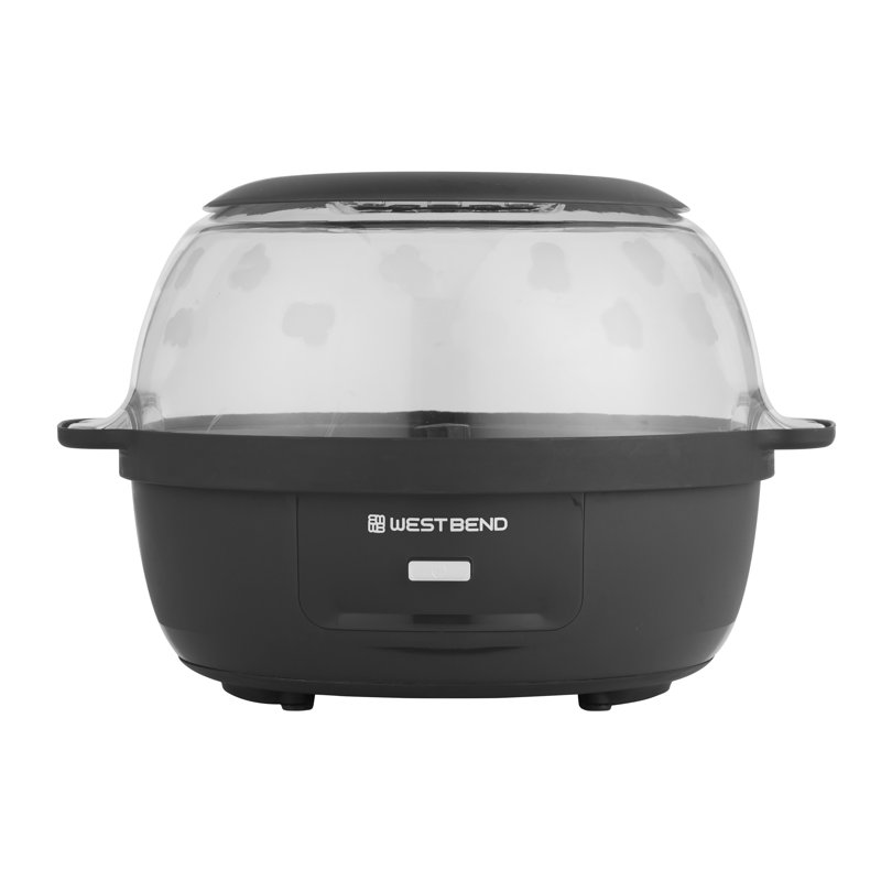 West Bend Stir Crazy 6 Qt. Machine à maïs soufflé, en rouge, Noir, noir, noir, noir