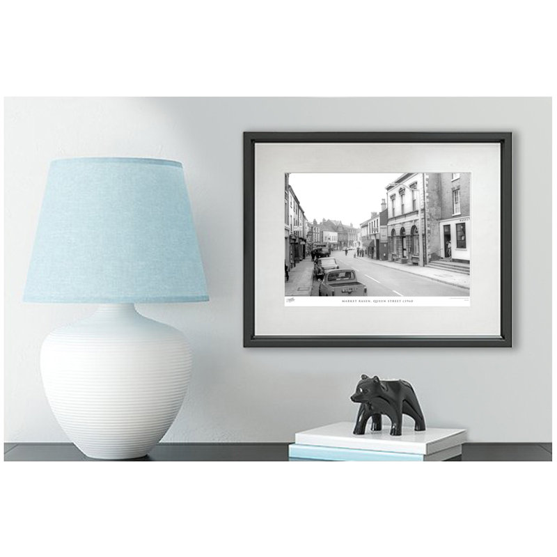 Market Rasen, Queen Street C1960 - Single Picture Frame Print, 63.3cm H x 83.5cm W x 2.3cm D