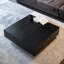 Table basse carrée en bois manufacturé noir-1304750121