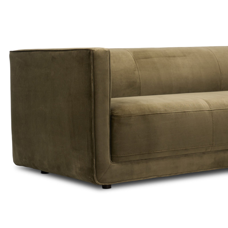 Phillip Sectional, Left Hand Facing, Surrey Olive Performance Velvet