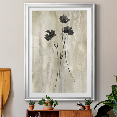 " Sumi-e Silhouette III " Painting Print