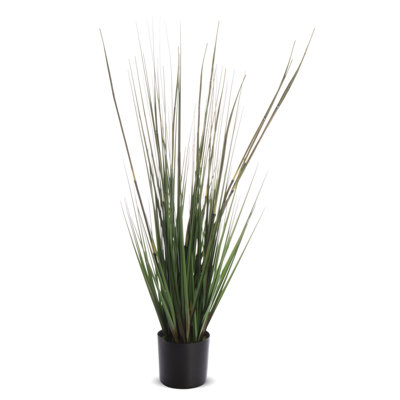 Faux Evergreen Grass in Pot