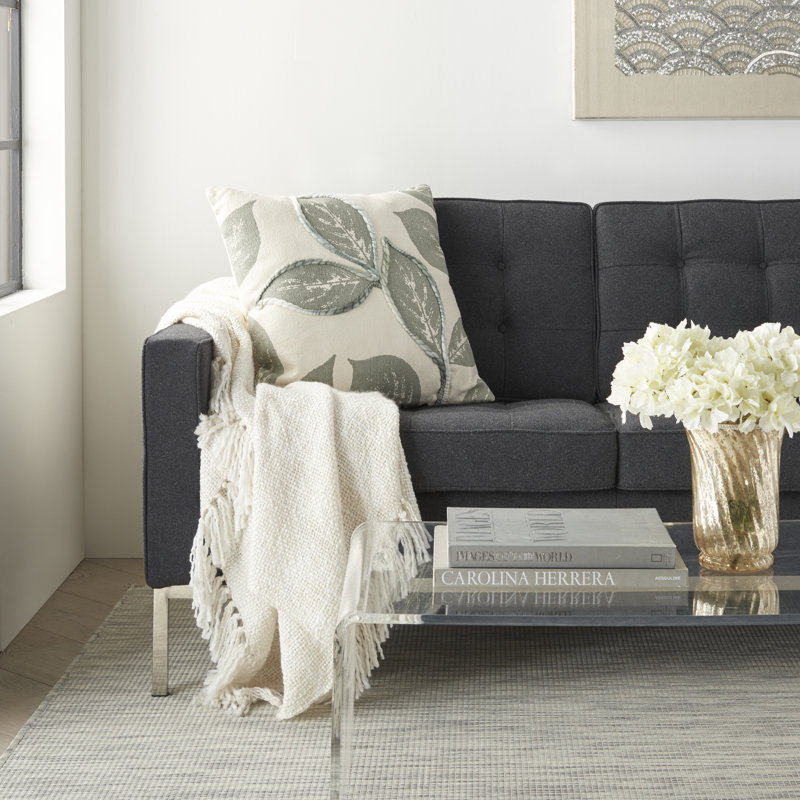  Housse de coussin carré et insert, Sauge