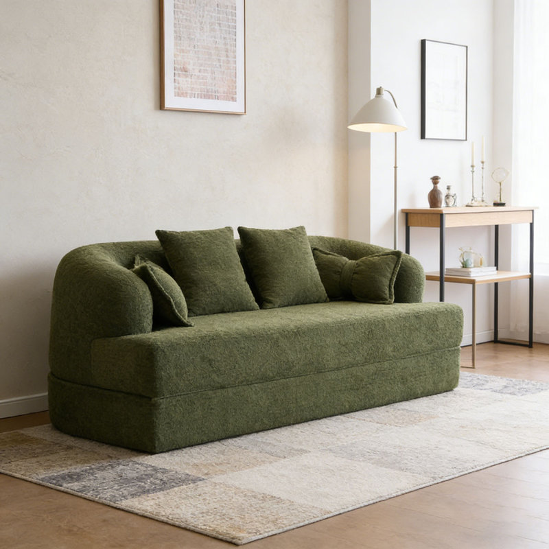Canapé-lit pliant 70 po 2 en 1, Vert