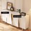 Buffet décoratif crème de style symétrique