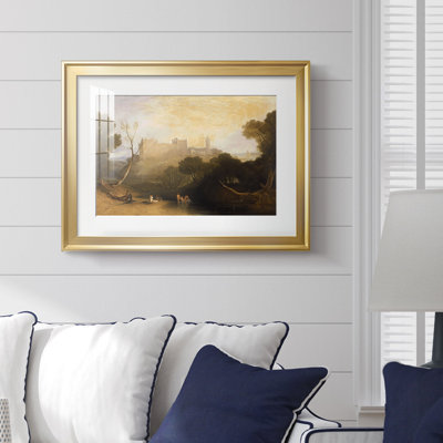 Somer Hill, Tonbridge-J.M.W. Turner, reproduction encadrée avec passe-partout et verre - 1810