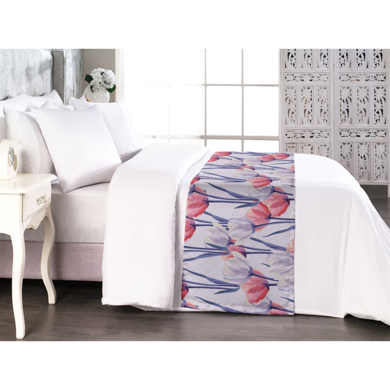 Tapis de lit Ambesonne Blooming Tulipes, Très grand