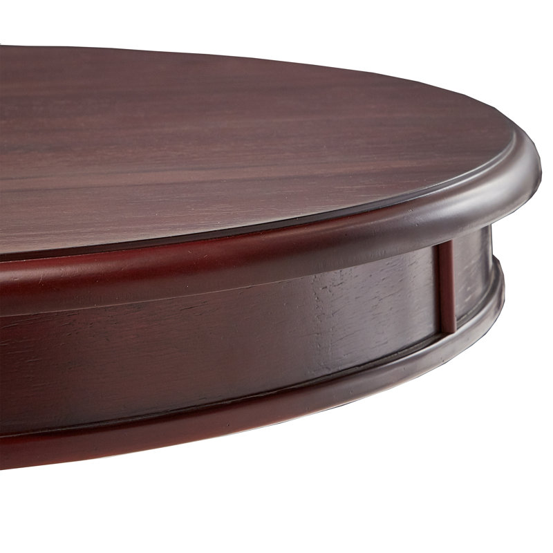 Pamela Solid Wood End Table, Burgundy