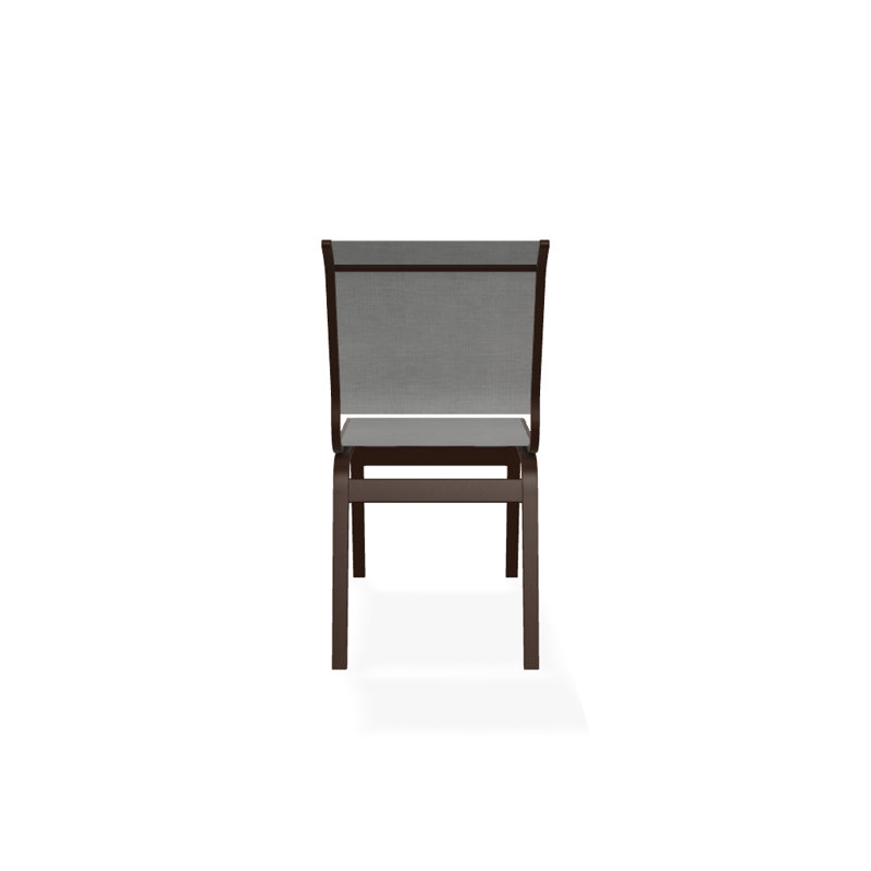 Aruba 1 Outdoor Dining Side Chair, Alloy Sunbrella®, Textured Kona