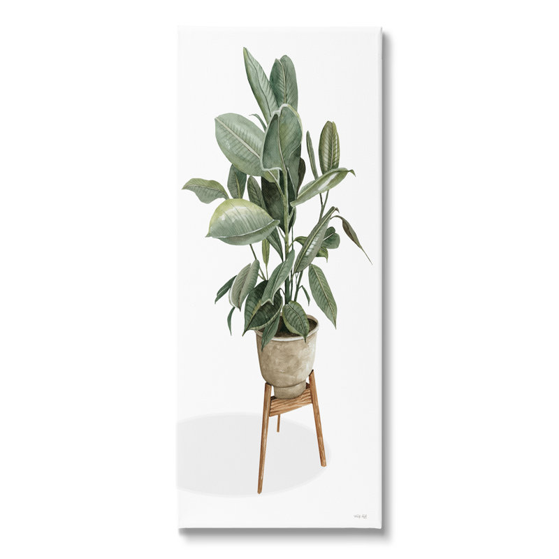 "Lush Green Pott House House", art mural sur toile par Cindy Jacobs, H 30 po x l 13 po x P 1,5 po