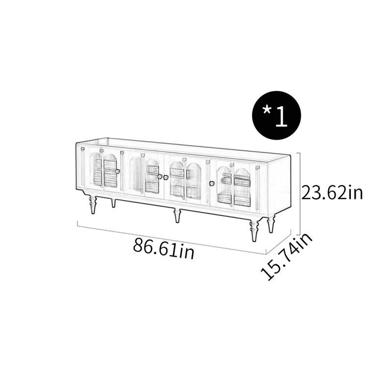 Meuble télé de style américain