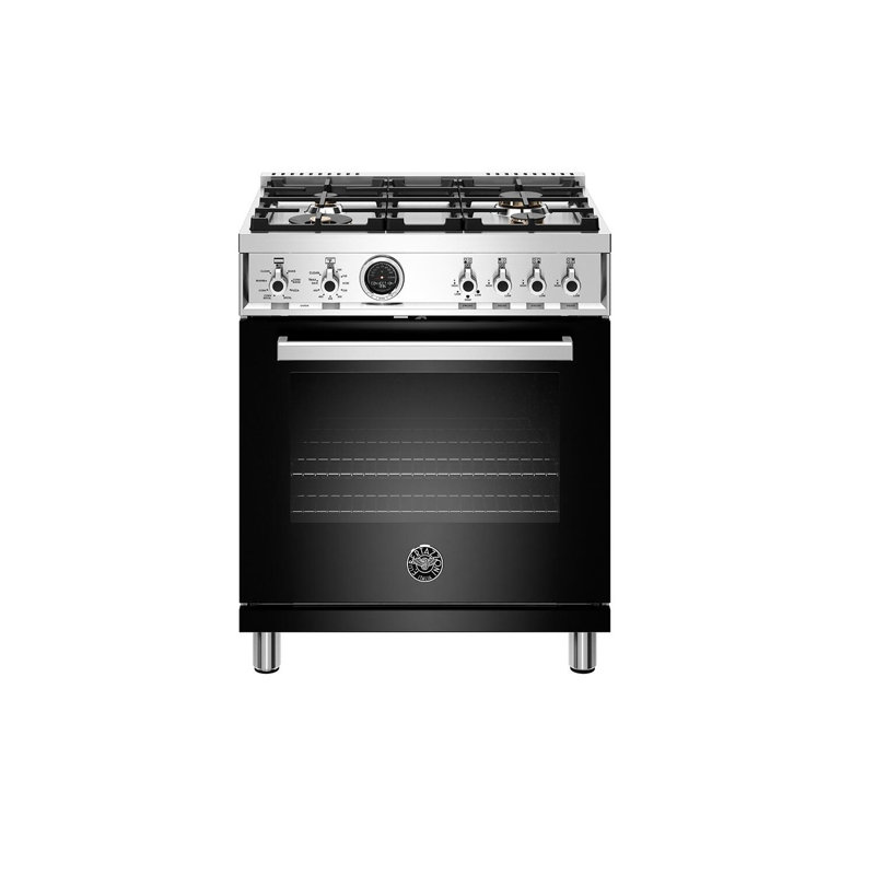 Bertazzoni 30 in. W Smart Gas and Electric Range, Nero
