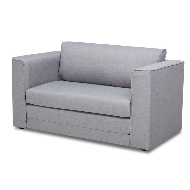 Luther Upholstered 53'' Sleeper Sofa, Gray