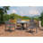 Outdoor Dining Armchair with Cushions