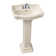 Barclay Stanford 17.87'' Bisque Vitreous China U-Shaped Bathroom Sink with Overflow