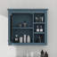 Armoire à pharmacie de salle de bain avec porte miroir et tablettes réglables, armoire de rangement au-dessus de la toilette