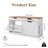 38.6" Double Shoe Storage Bench With Cushion And Flip-drawer Cabinet-170708984
