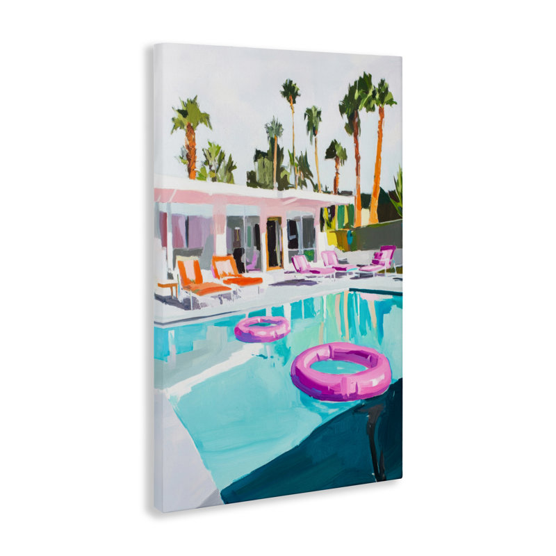 Impression sur toile Palm Springs, conçue par Sissi et Seb, 36 x 24