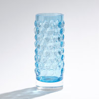 Bubble Vase, 12.75" H x 5.5" W x 5.5" D, Blue Cobalt