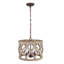 Lustre cylindrique unique et remarquable à 4 lumières avec fer forgé Marcus