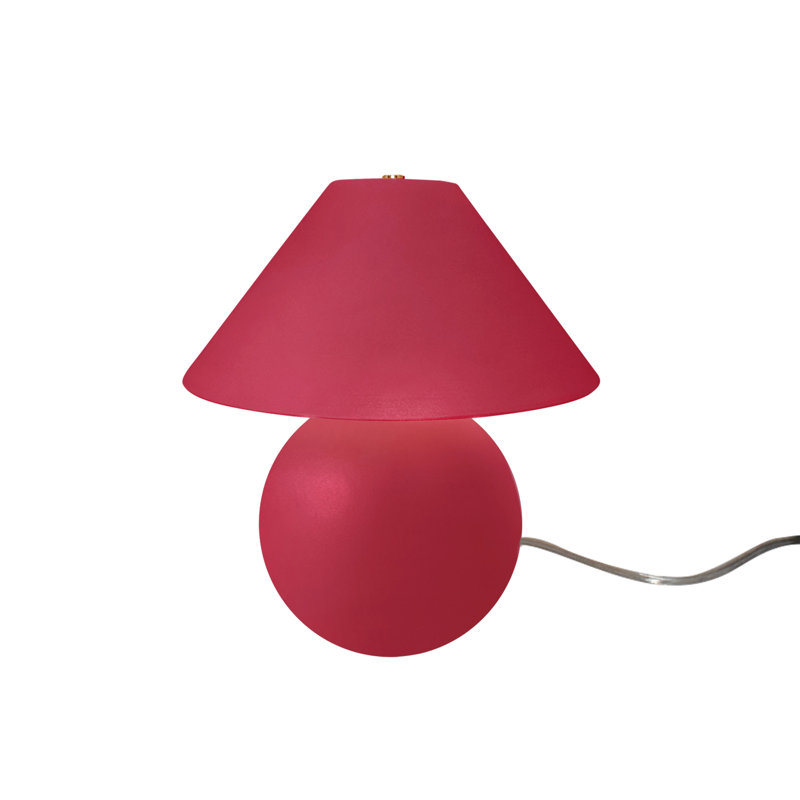 Lampe de table en céramique Caroldine, Cerise, H 12 po x l 11 po x P 11 po