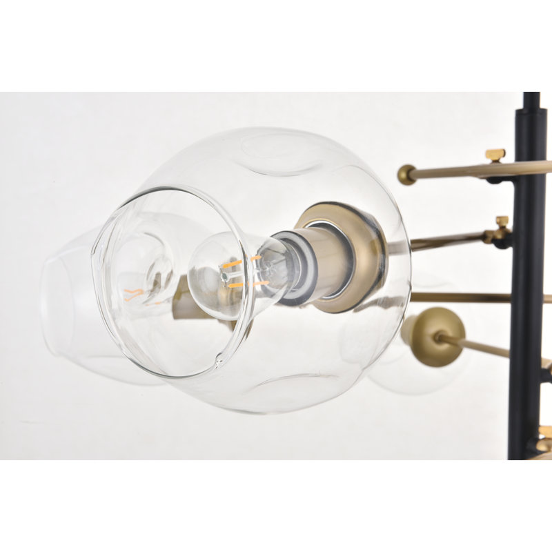Lustre linéaire moderne Spoutnik à 6 lumières Greco