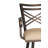 Swivel Upholstered Faux Leather Counter Stool-1112000820