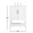 Scottsbluff 24 " W Freestanding Standard 1 Single Vanity Bathroom Vanity With Engineered Marble Top-847921366