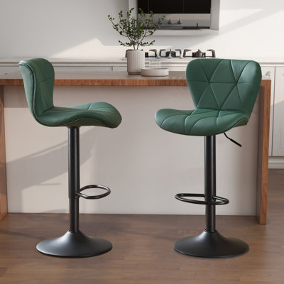 Tabourets de bar pivotants à hauteur réglable avec structure en métal 