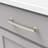 Bridges Collection Handle Pull - 6-5/16" Center to Center Cabinet Pull Satin Nickel - Transitional, Deco Hardware for Drawers & Cabinets-11295916-116398530