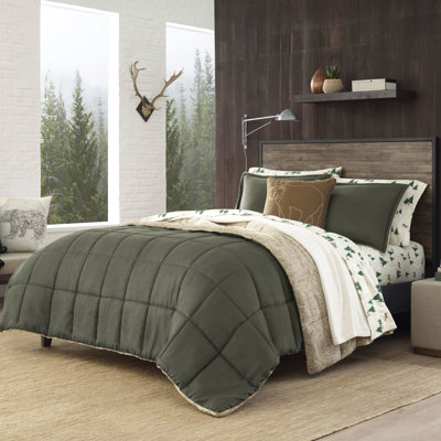 Alpine Eddie Bauer Reversible Microsuede Comforter Set