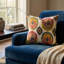 Coussin décoratif en lin fait à la main Baudi-429162336