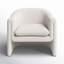 Fauteuil d'appoint rembourré en mélange de polyester Alda Alda-304940332