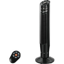 Black and Decker Tower Fan 50W, Black - eXtra Saudi