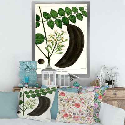 Vie végétale rétro - peinture sur toile