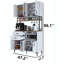 Garde-manger de 47 po de largeur pour rangement et rangement de cuisine