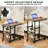 Height Adjustable C Table with USB Port and Wheels-468942317