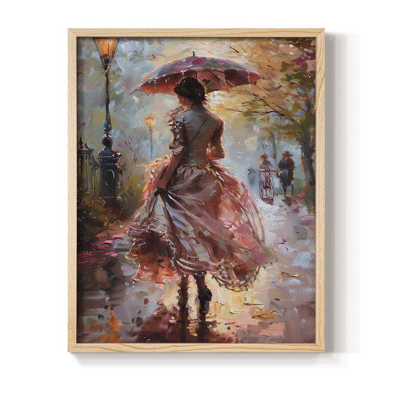 Reproduction encadrée WOMEN Series DCCxxxii - bois massif, Naturel, H 21 po x l 17 po