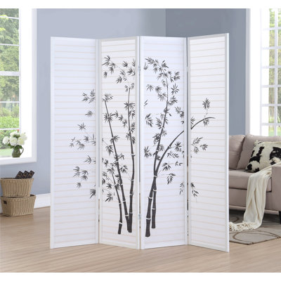 Aquiel 69.5" W x 70.5" H 4 - Panel Room Divider