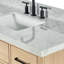 Meuble-lavabo simple en bois massif 48 po avec lavabo en marbre de Carrare 1,5 po Tidworth-219447702-208231500