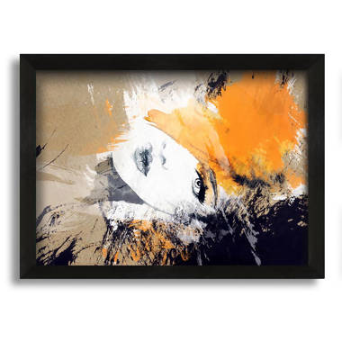East Urban Home LV Lips - Picture Frame Print on Paper, Wayfair.co.uk