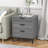 Rhylan 3-drawer Nightstand In Gray