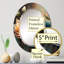 Miroir mural Qualin Vibrant Sunflower I - Floral-99568792