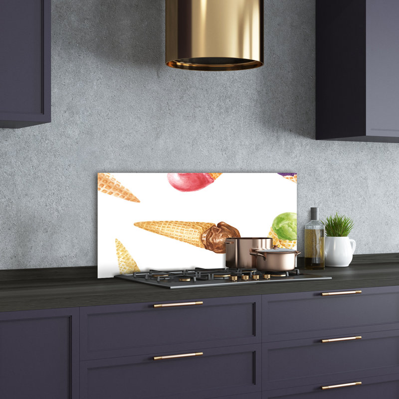 Lorrian 50cm W x 100cm L Glass Peel and Stick Panel